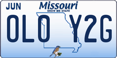 MO license plate OL0Y2G