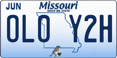 MO license plate OL0Y2H