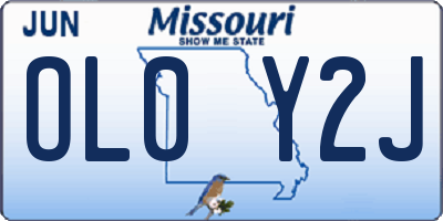 MO license plate OL0Y2J