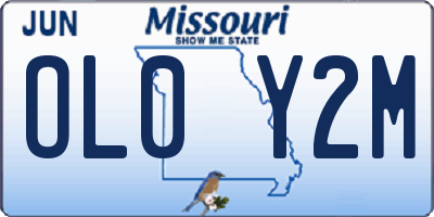 MO license plate OL0Y2M