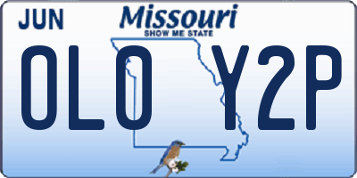 MO license plate OL0Y2P