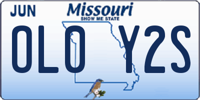 MO license plate OL0Y2S