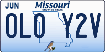 MO license plate OL0Y2V