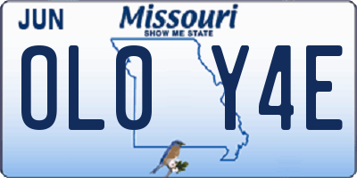 MO license plate OL0Y4E