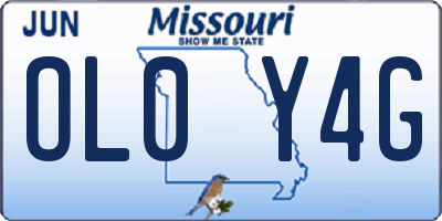MO license plate OL0Y4G