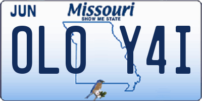 MO license plate OL0Y4I