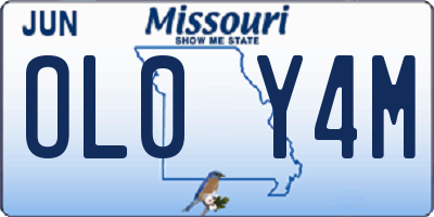 MO license plate OL0Y4M
