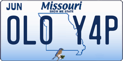 MO license plate OL0Y4P