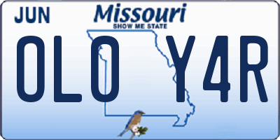 MO license plate OL0Y4R