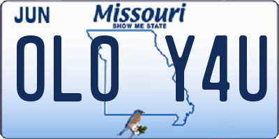 MO license plate OL0Y4U