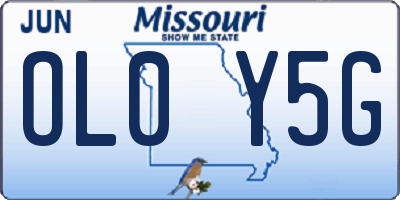 MO license plate OL0Y5G