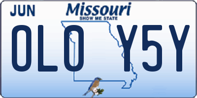 MO license plate OL0Y5Y