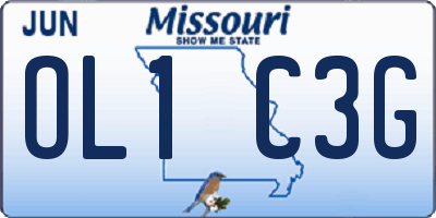 MO license plate OL1C3G
