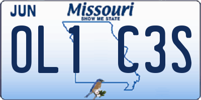 MO license plate OL1C3S