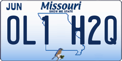 MO license plate OL1H2Q