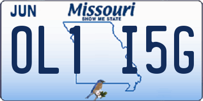 MO license plate OL1I5G