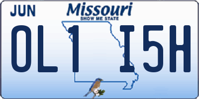 MO license plate OL1I5H