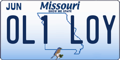 MO license plate OL1L0Y