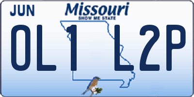 MO license plate OL1L2P