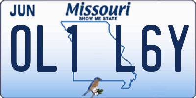 MO license plate OL1L6Y