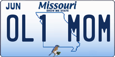 MO license plate OL1M0M