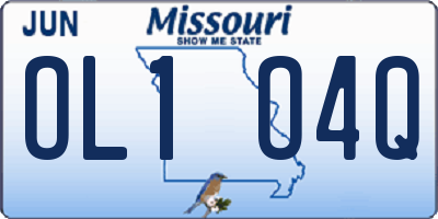 MO license plate OL1O4Q