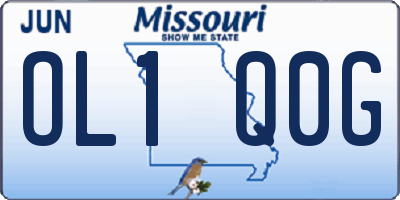 MO license plate OL1Q0G