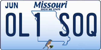 MO license plate OL1S0Q