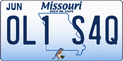 MO license plate OL1S4Q