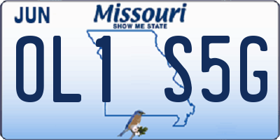 MO license plate OL1S5G