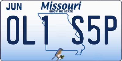 MO license plate OL1S5P