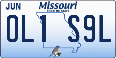 MO license plate OL1S9L
