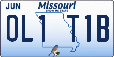 MO license plate OL1T1B