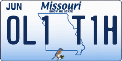 MO license plate OL1T1H