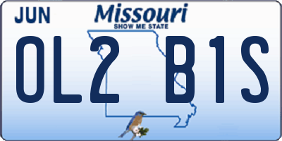 MO license plate OL2B1S