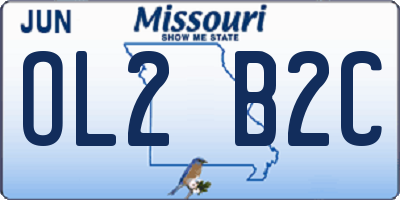 MO license plate OL2B2C