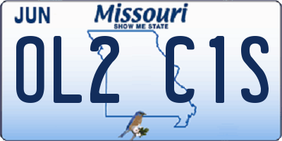 MO license plate OL2C1S