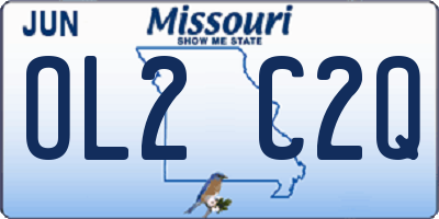 MO license plate OL2C2Q