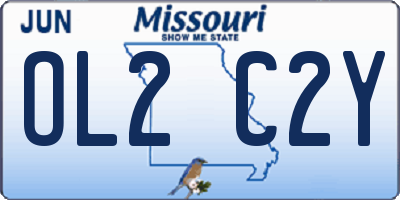 MO license plate OL2C2Y