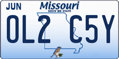 MO license plate OL2C5Y