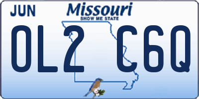 MO license plate OL2C6Q