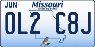 MO license plate OL2C8J
