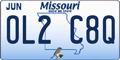 MO license plate OL2C8Q