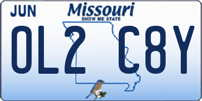 MO license plate OL2C8Y