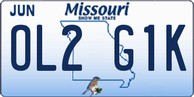 MO license plate OL2G1K