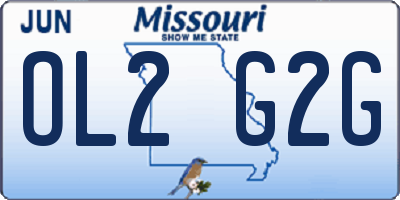 MO license plate OL2G2G