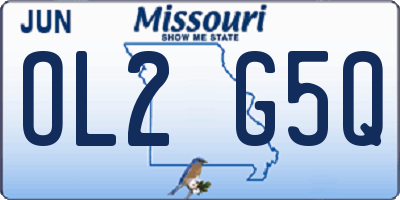 MO license plate OL2G5Q