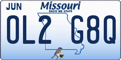 MO license plate OL2G8Q