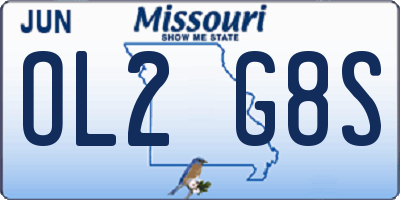 MO license plate OL2G8S