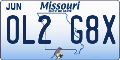MO license plate OL2G8X
